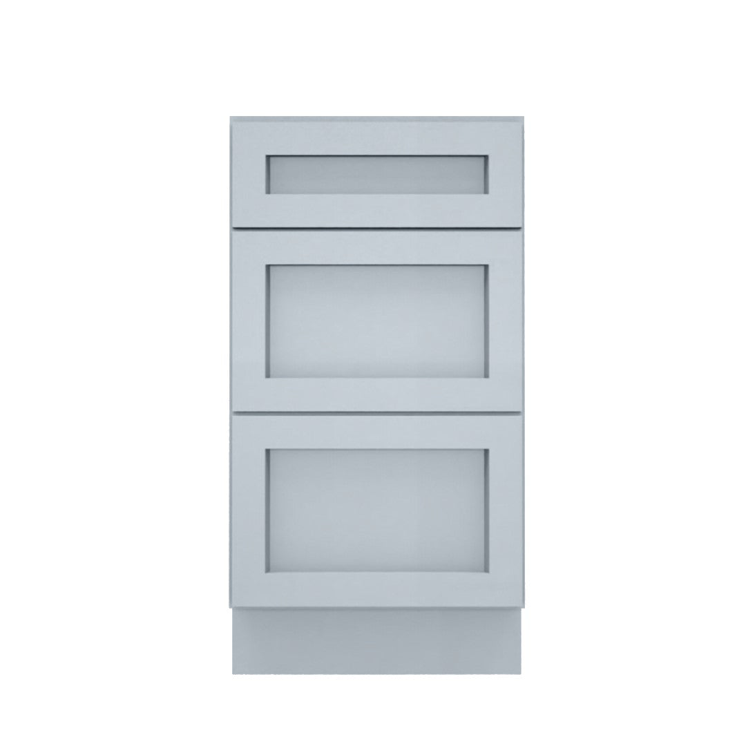 Clearance Gray Shaker Vanity Drawer Base