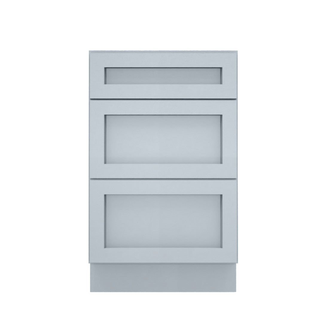 Clearance Gray Shaker Vanity Drawer Base