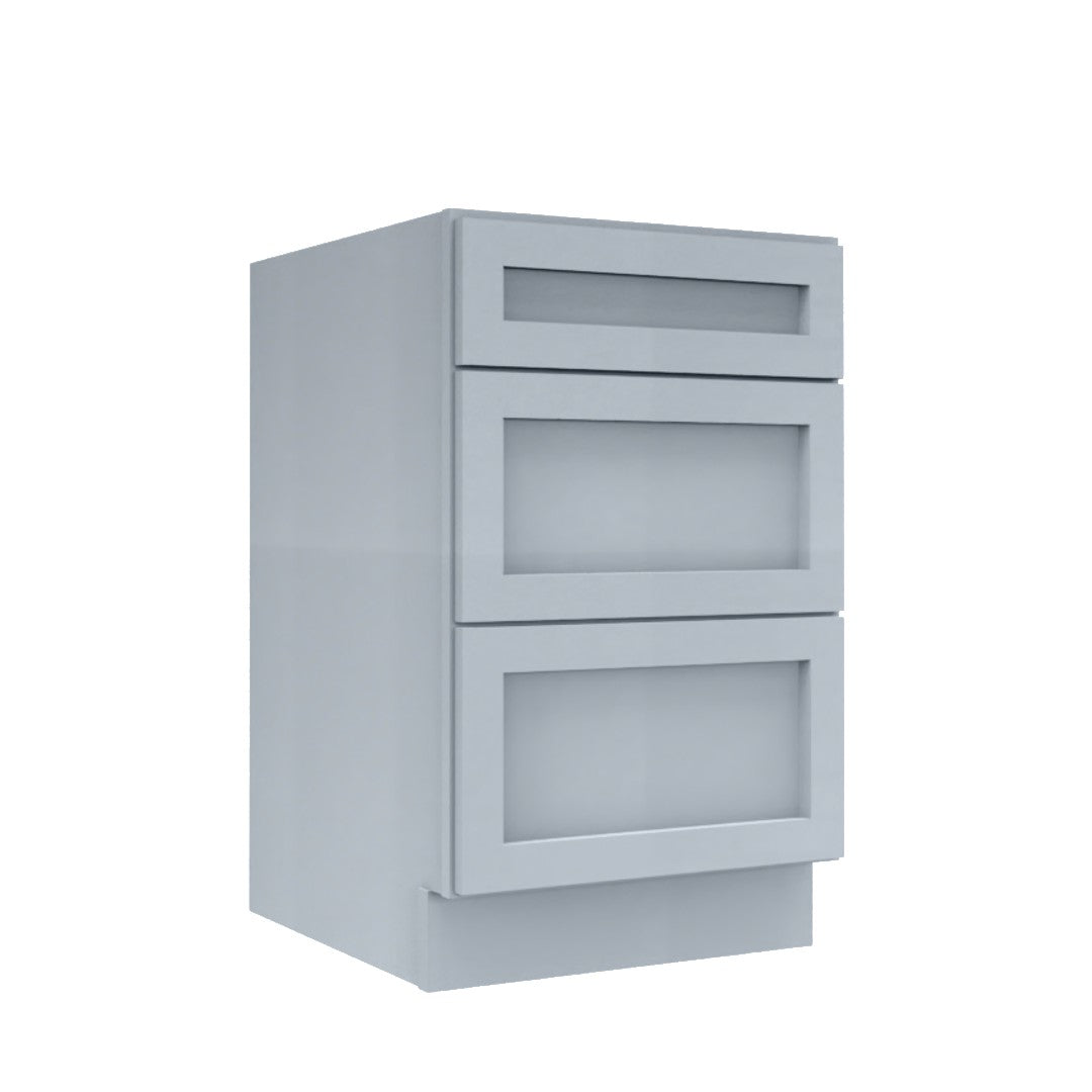 Clearance Gray Shaker Vanity Drawer Base