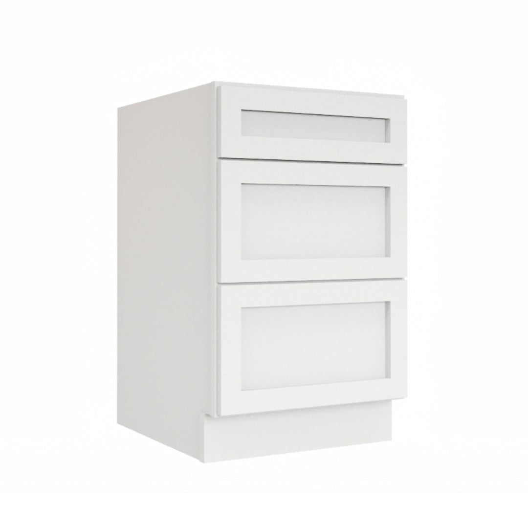 Clearance White Shaker Vanity Drawer Base
