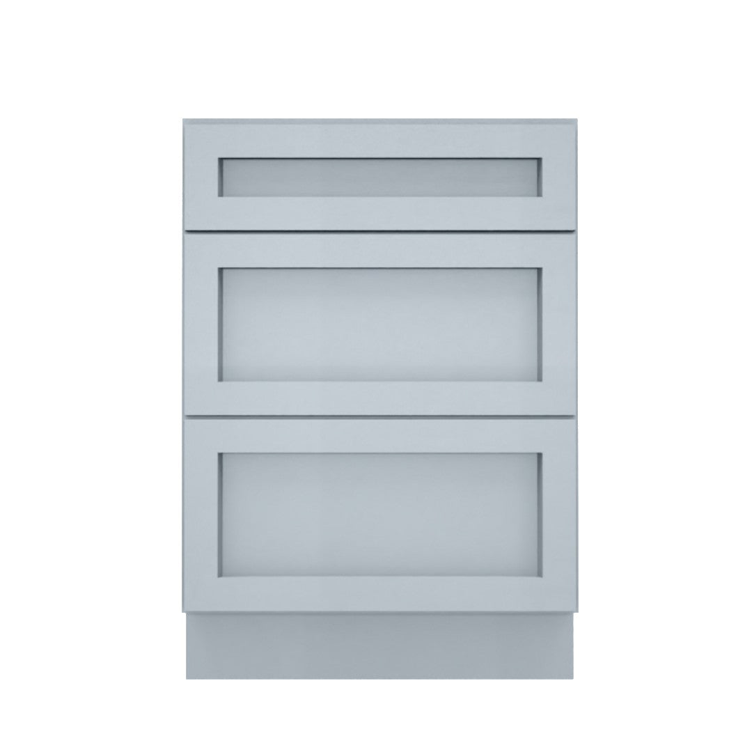 Clearance Gray Shaker Vanity Drawer Base
