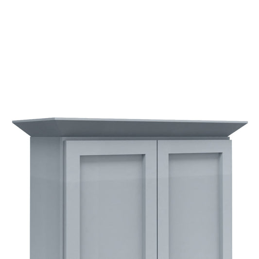 Clearance Gray Shaker Angle Crown Molding