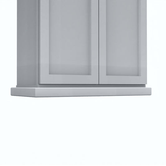 Clearance Gray Shaker Angle Light Rail Molding