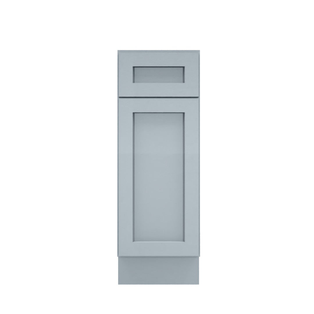 Clearance Gray Shaker Base Cabinets 12" - 21" - One door / One drawer