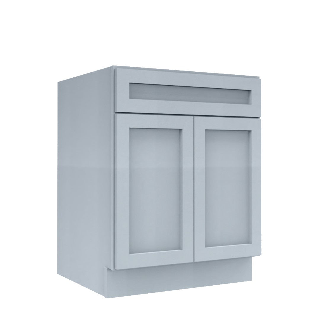 Clearance Gray Shaker Vanity Sink Base Cabinet 24" - 36"