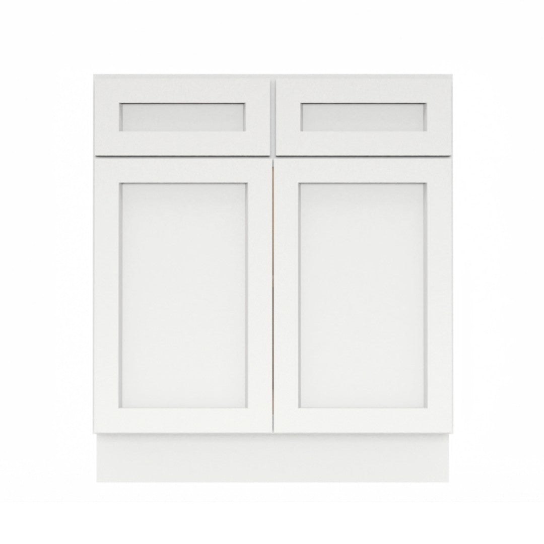Clearance White Shaker Sink Base cabinets 27" - 42"