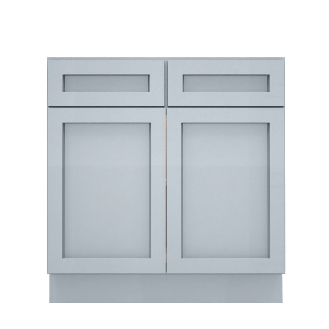 Clearance Gray Shaker Sink Base cabinets 27" - 42"