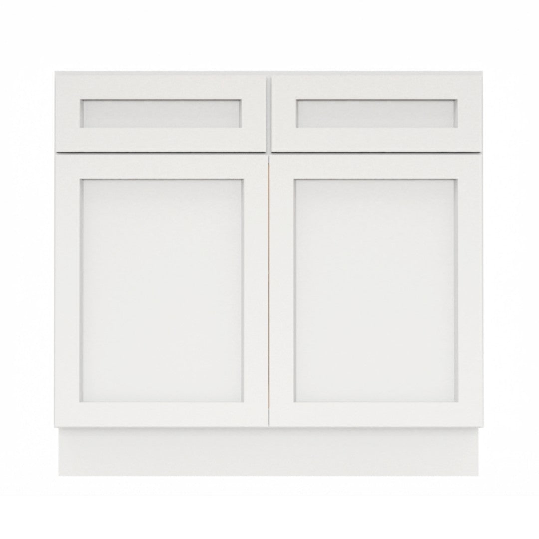 Clearance White Shaker Sink Base cabinets 27" - 42"
