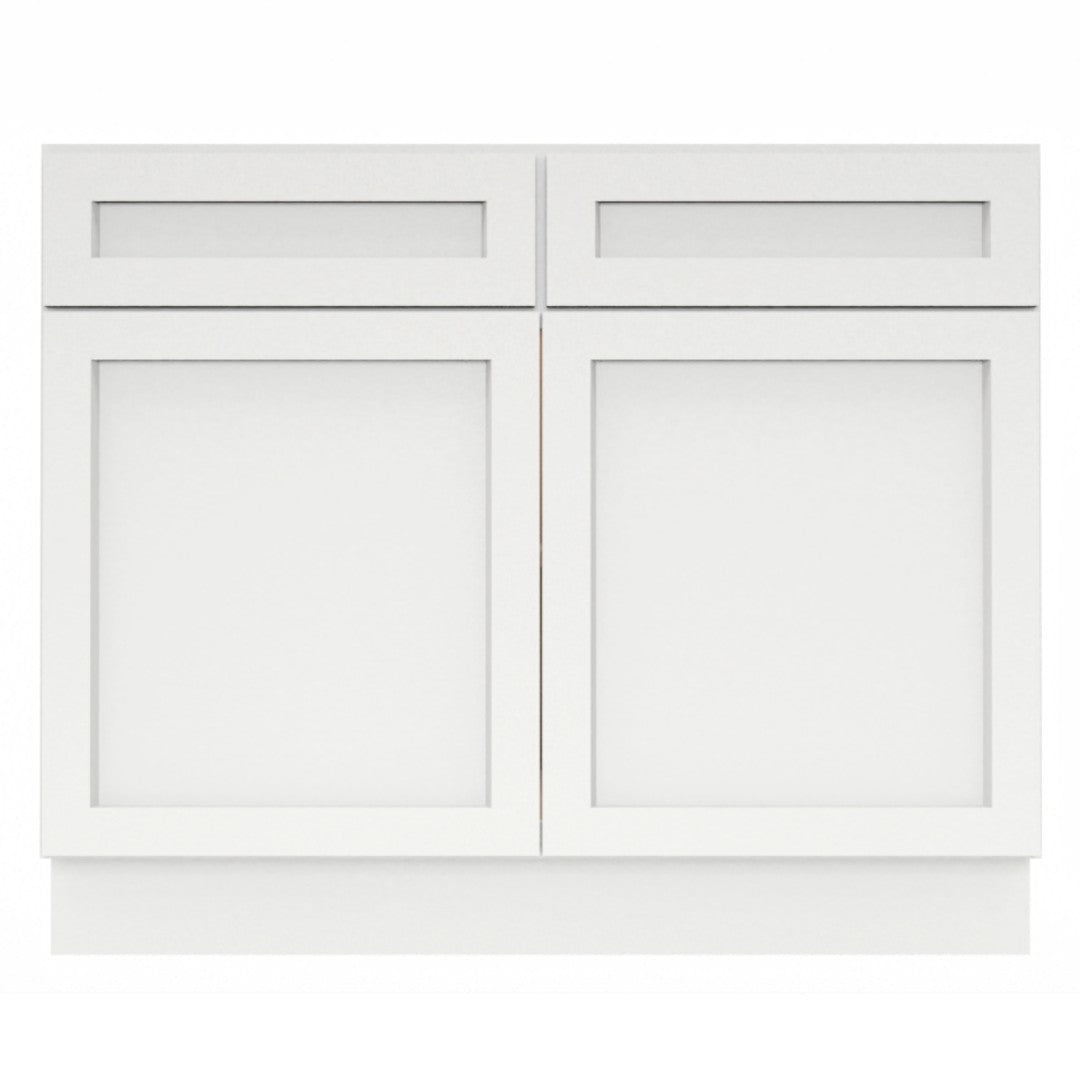 Clearance White Shaker Sink Base cabinets 27" - 42"