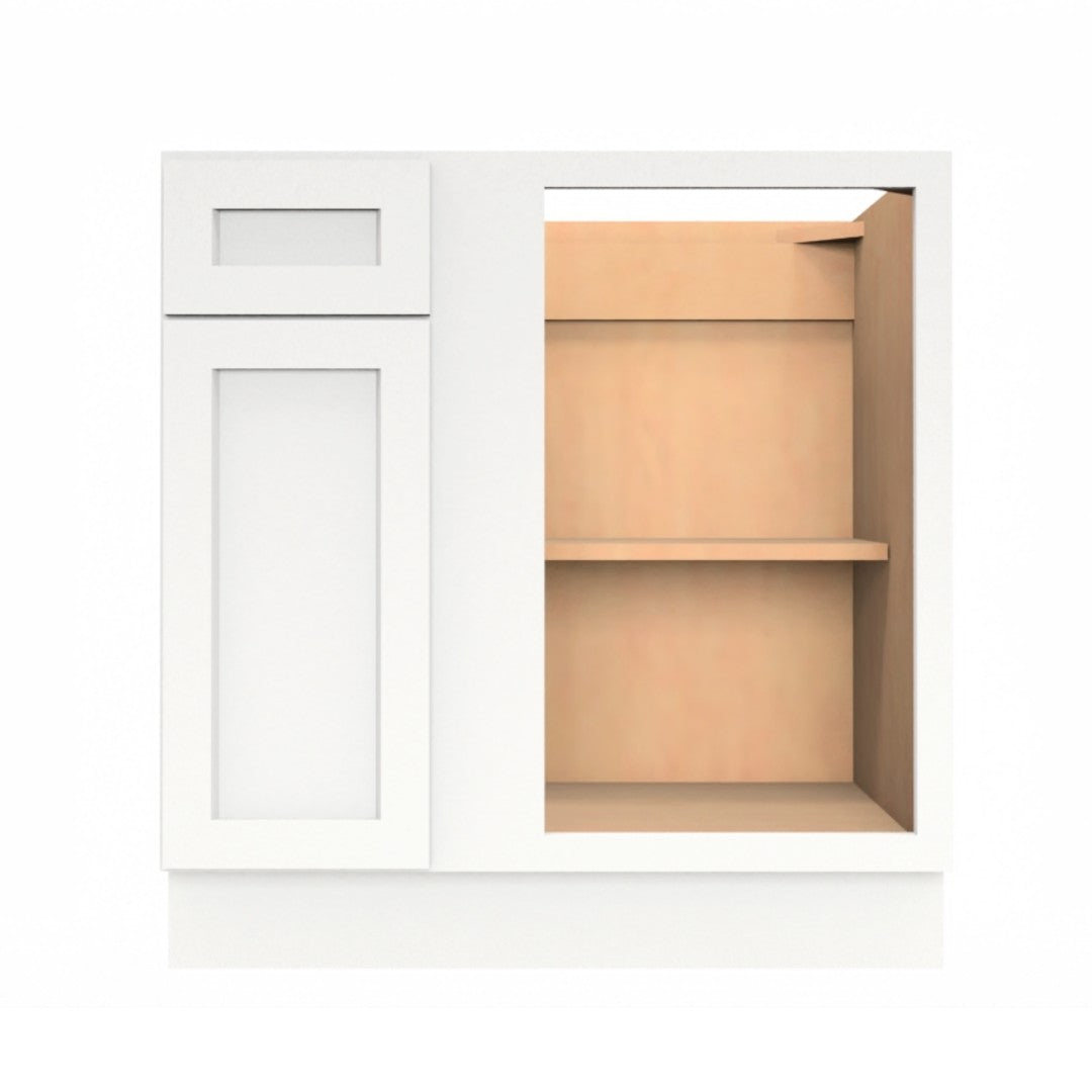 Clearance White Shaker Base Blind Corner Cabinet