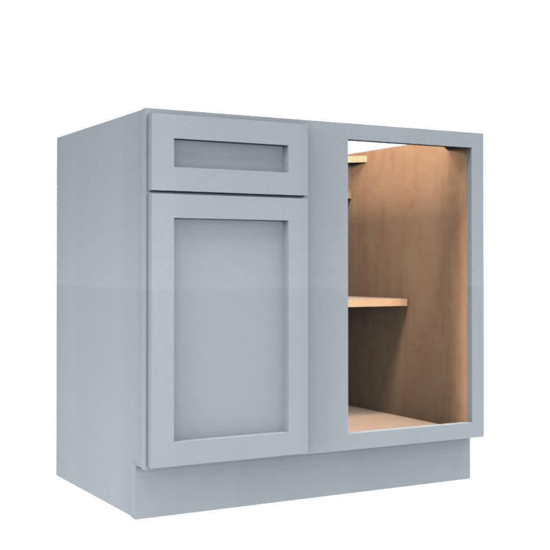Clearance Gray Shaker Base Blind Corner Cabinet