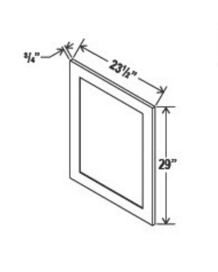 Clearance Gray Shaker Matching Base End Panel