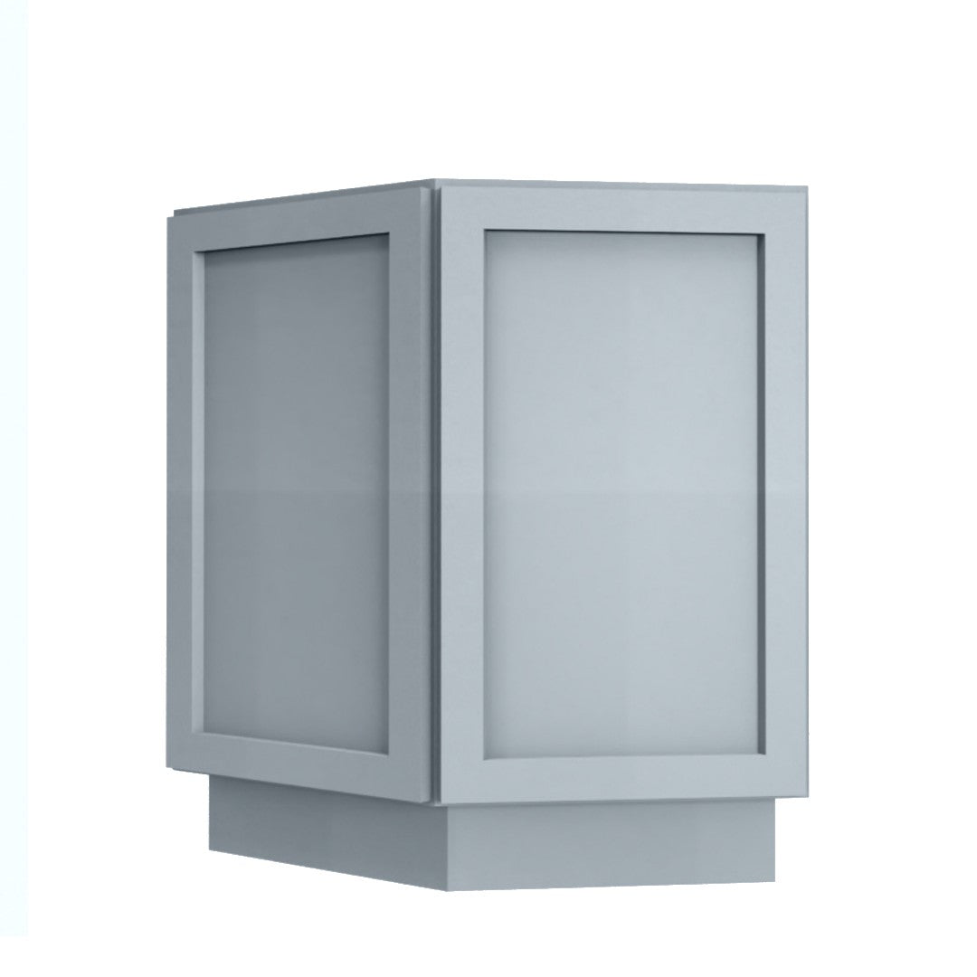 Clearance Gray Shaker Base End Cabinet 24"