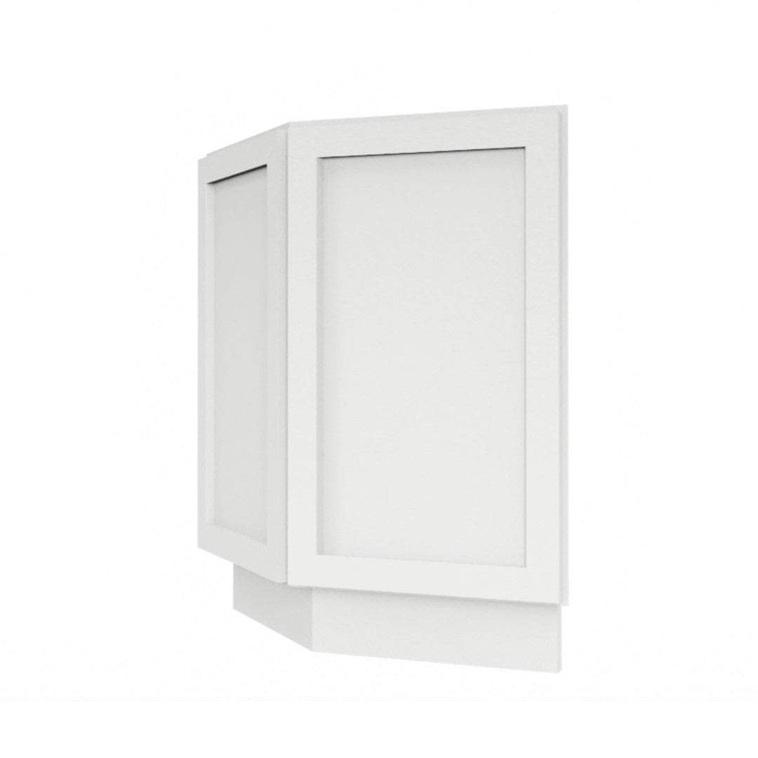 Clearance White Shaker Base End Cabinet 24"