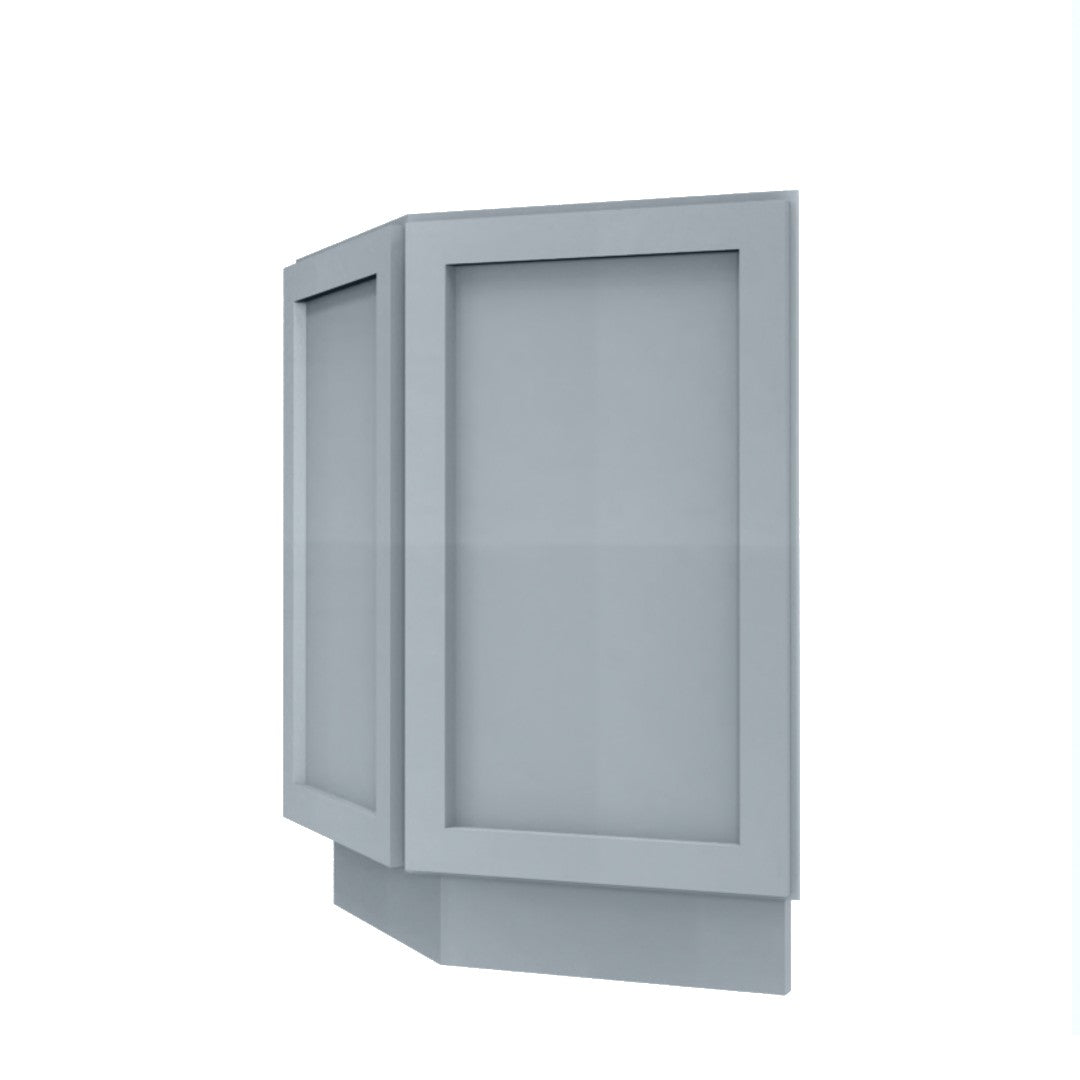 Clearance Gray Shaker Base End Cabinet 24"