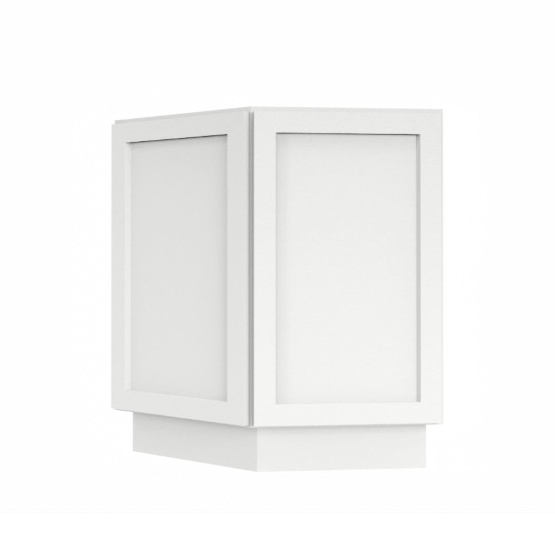 Clearance White Shaker Base End Cabinet 24"