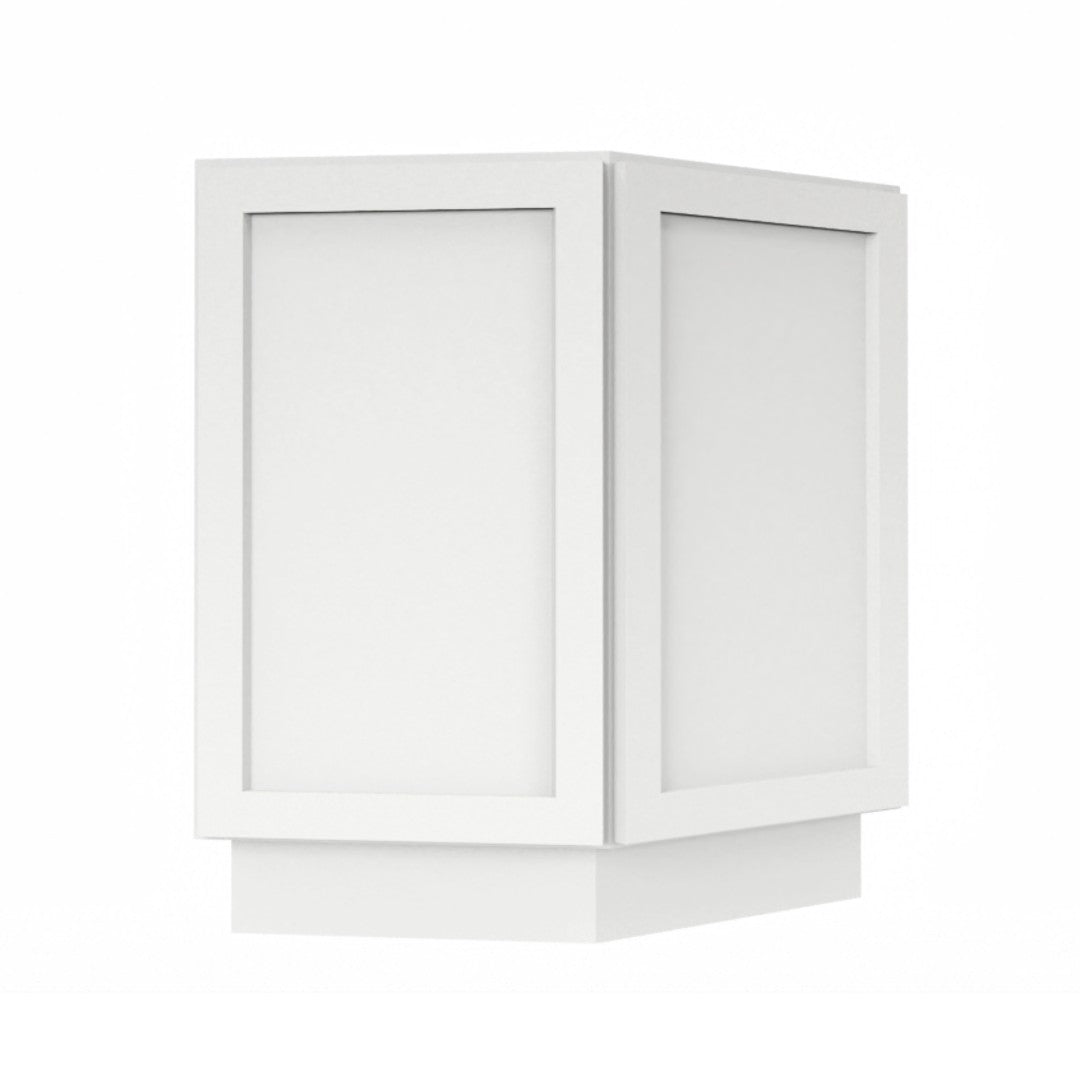 Clearance White Shaker Base End Cabinet 24"