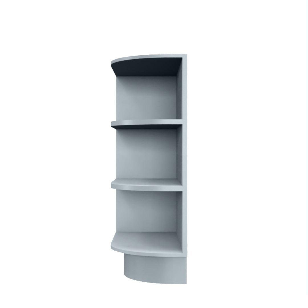 Clearance Gray Shaker Base End Shelf Cabinet 12"