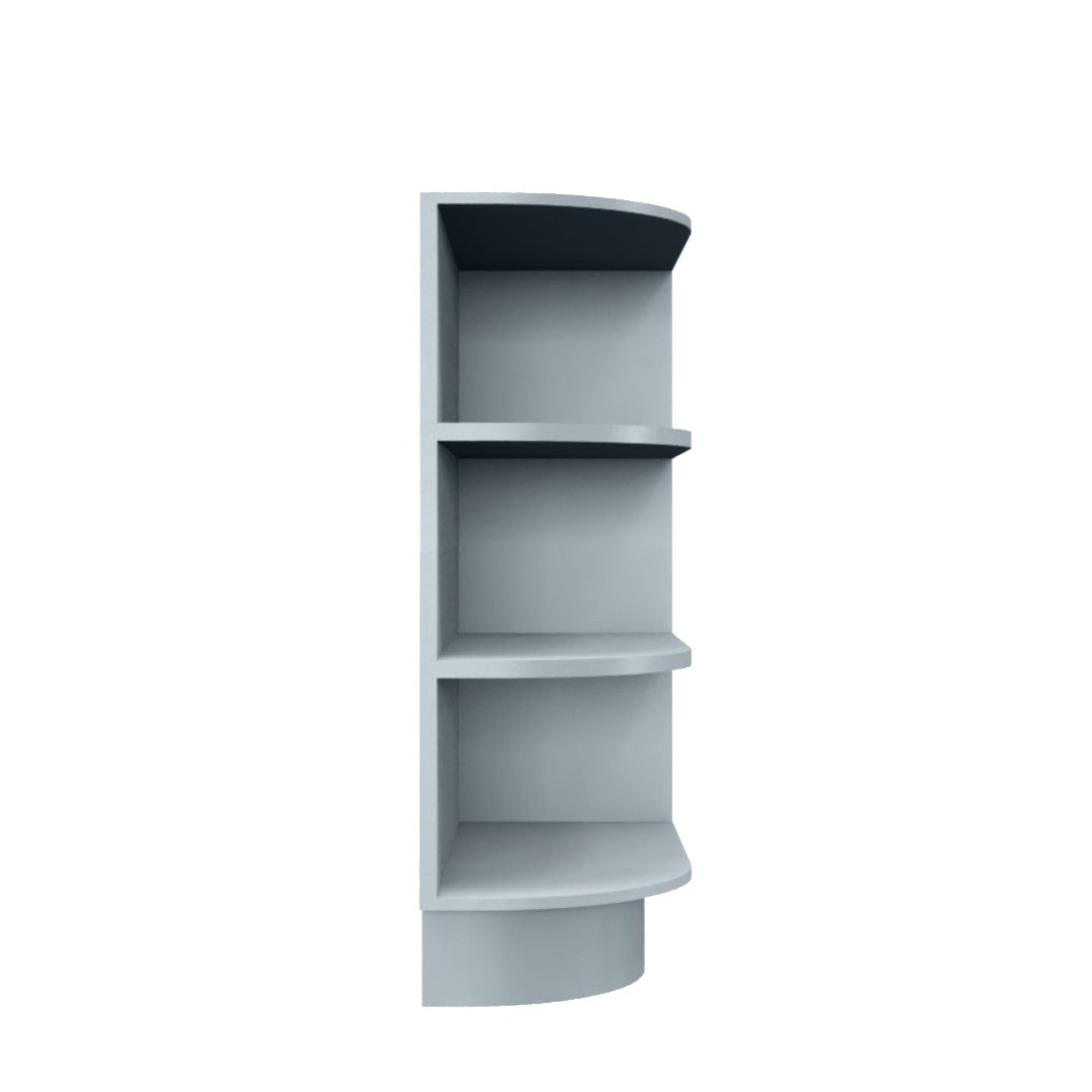 Clearance Gray Shaker Base End Shelf Cabinet 12"