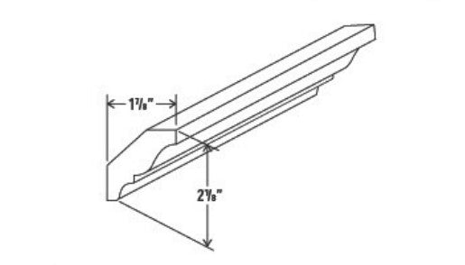 Iron Black Shaker Crown Molding