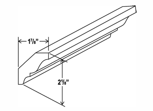 Charcoal Shaker Crown Molding