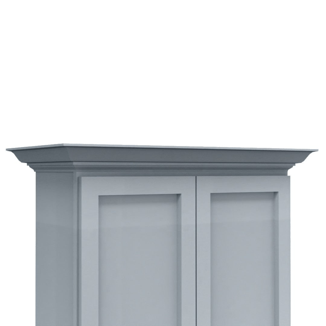 Clearance Gray Shaker Decorative Crown Molding