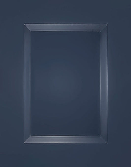 Empire Blue Double Shaker Wall Cabinets With Glass - 36" Tall