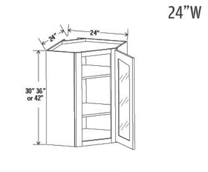 Iron Black Shaker Wall Diagonal Corner Cabinet With Glass