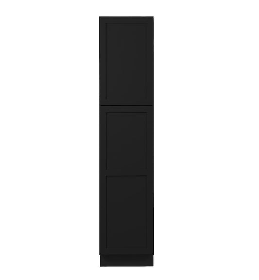 Iron Black Shaker Tall Pantry Cabinets