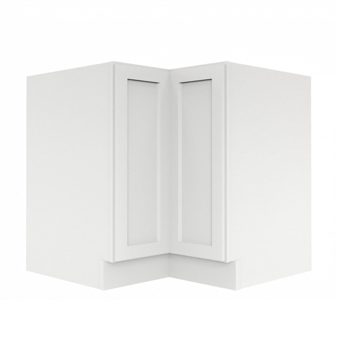 Clearance White Shaker Base Corner Easy Reach Cabinet 33"-36"