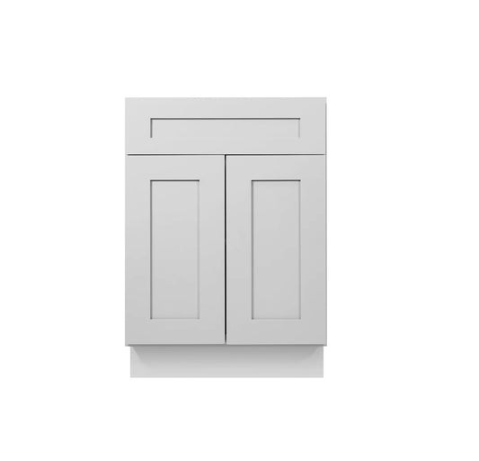 Luna (Light) Gray Shaker Sink Base cabinets 27" - 42"
