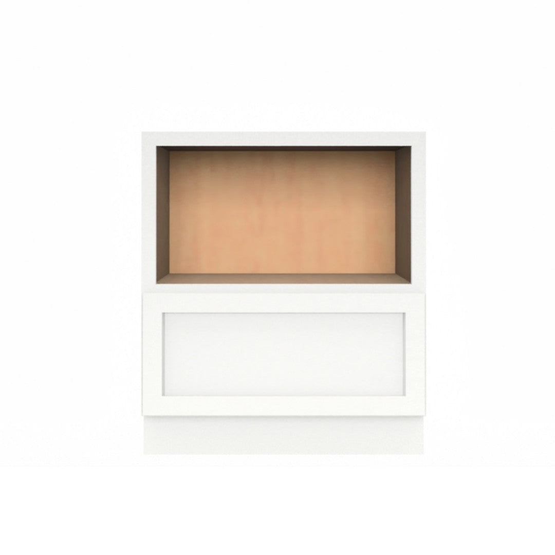 Clearance White Shaker Base Microwave Cabinet 30"-33"