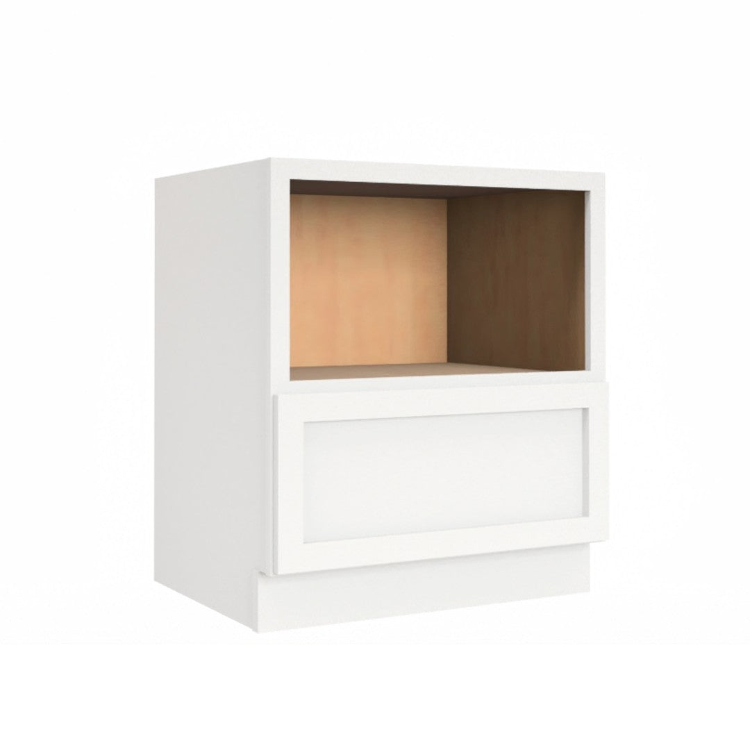 Clearance White Shaker Base Microwave Cabinet 30"-33"