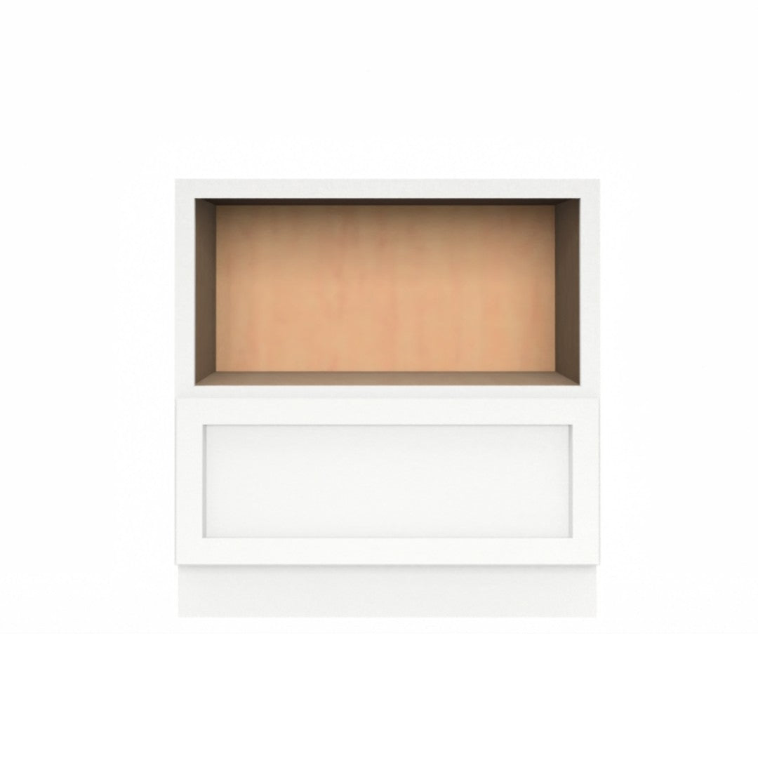 Clearance White Shaker Base Microwave Cabinet 30"-33"