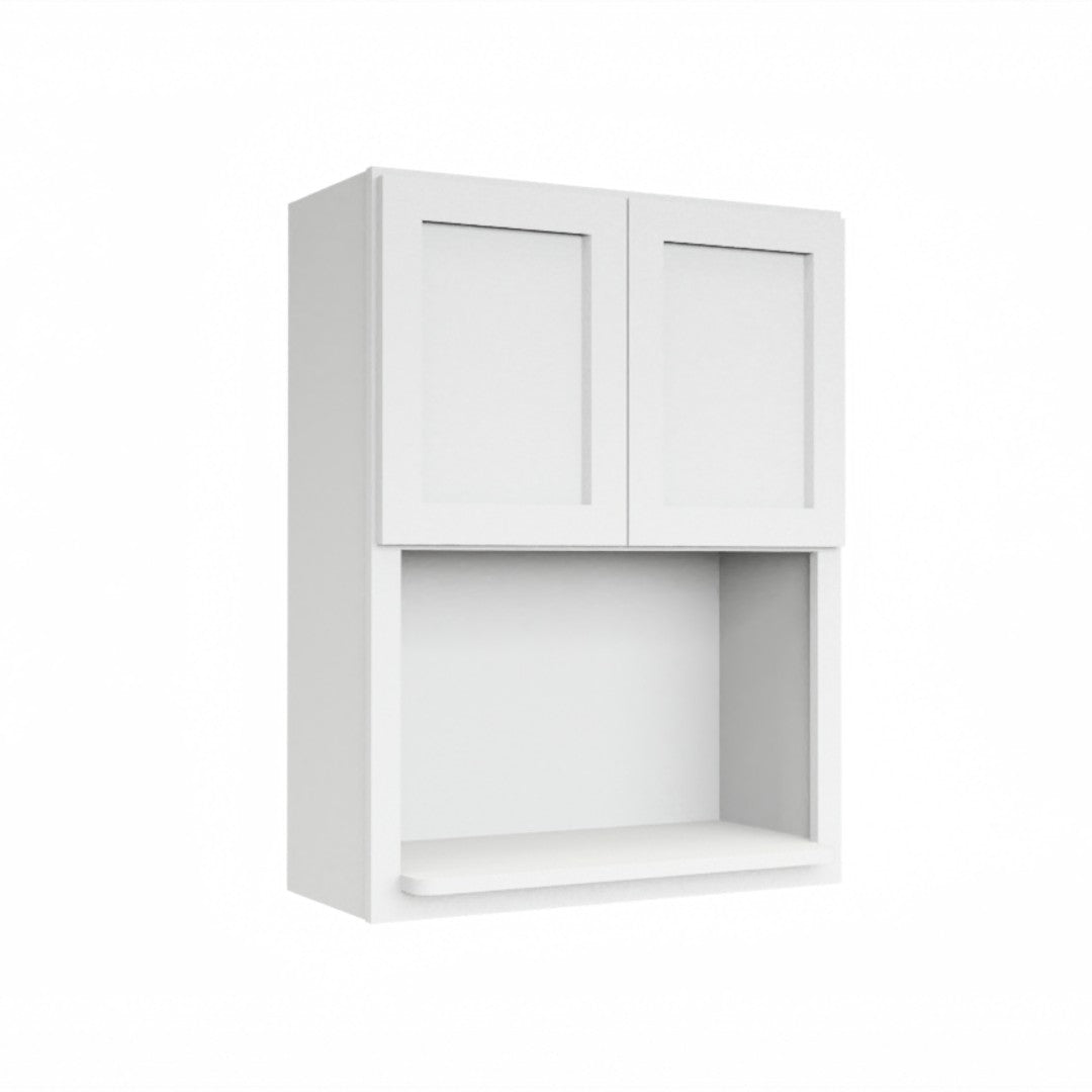 Clearance White Shaker Microwave Wall Open Shelf Cabinet