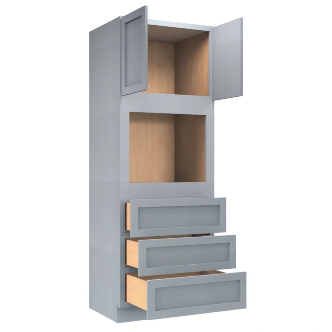 Clearance Gray Shaker Tall Oven Cabinet