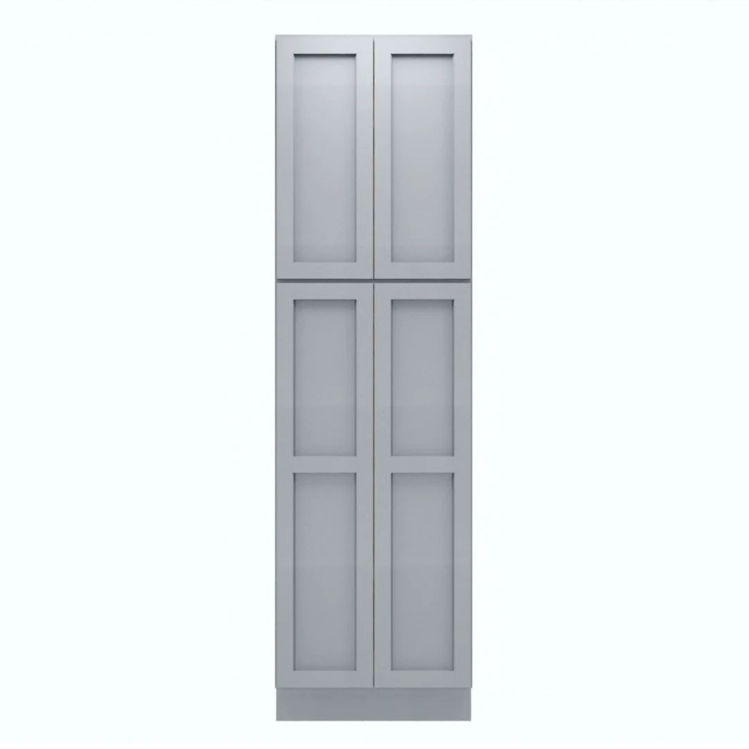 Clearance Gray Shaker Tall Pantry Cabinets