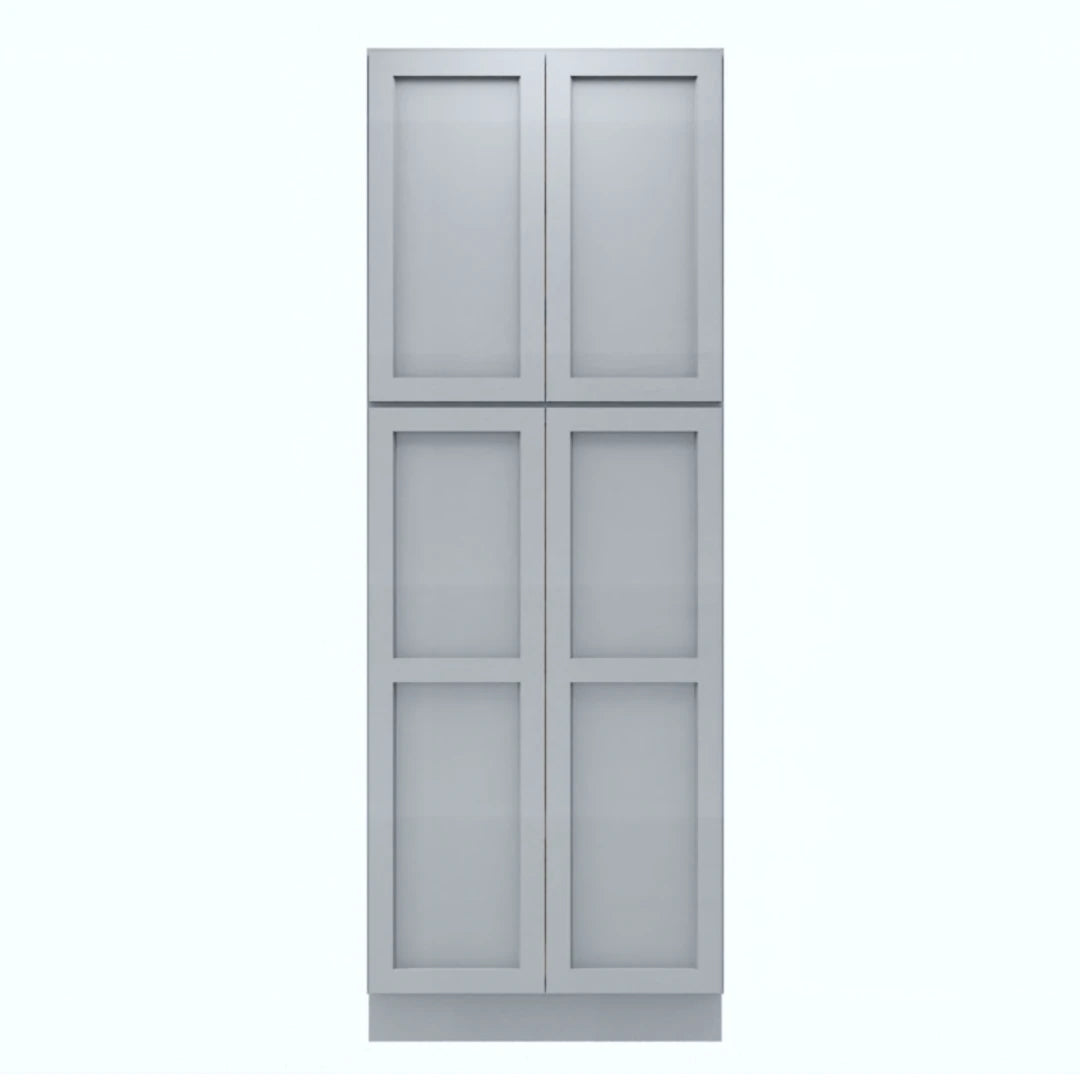 Clearance Gray Shaker Tall Pantry Cabinets
