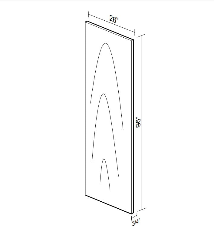 White Refrigerator Side Panel