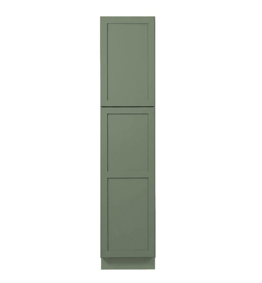 Sage Green Shaker Tall Pantry Cabinets