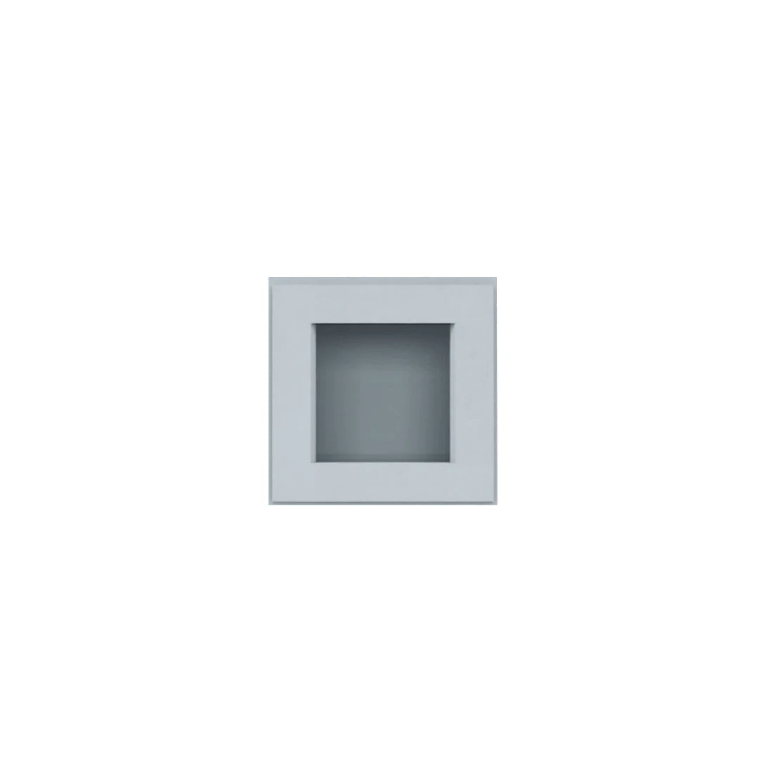 Clearance Gray Shaker Wall Cabinets With Glass Doors - 12" Tall
