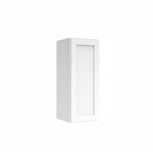 White Shaker Wall Cabinets 30" Tall - Single Door