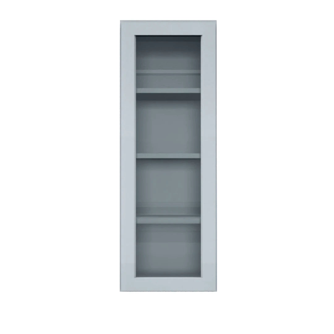Clearance Gray Shaker Wall Cabinets With Glass - 42" Tall (Copy)