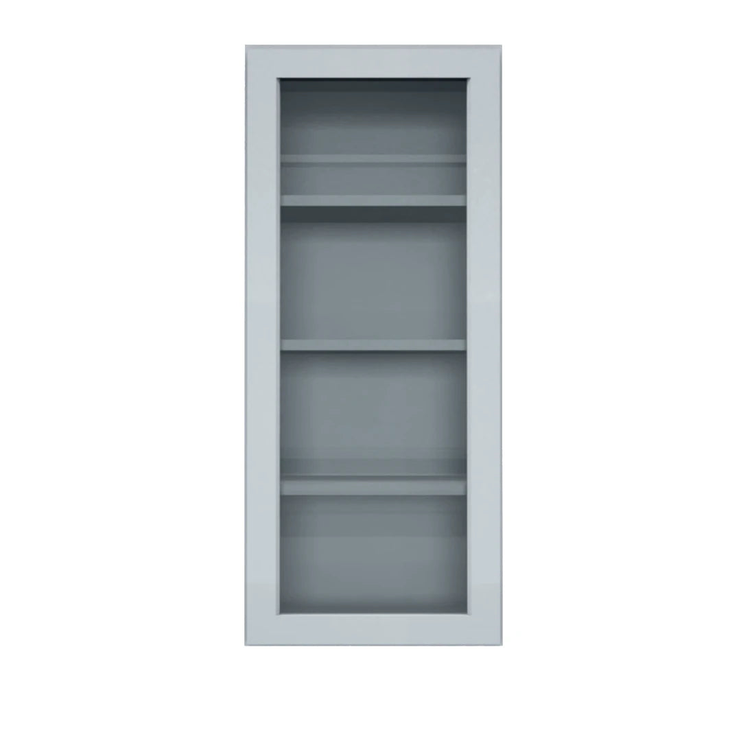 Clearance Gray Shaker Wall Cabinets With Glass - 42" Tall (Copy)