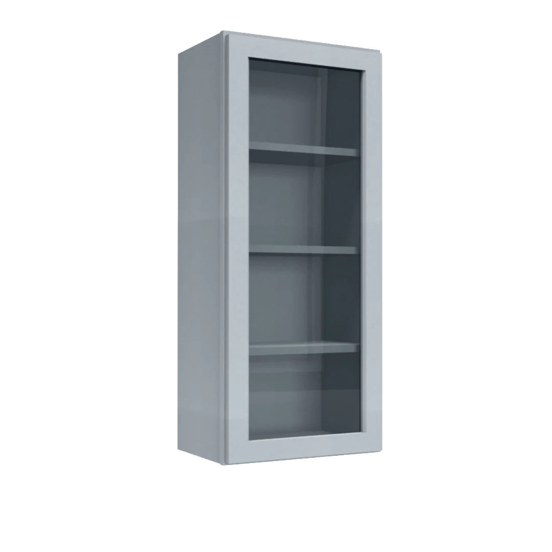 Clearance Gray Shaker Wall Cabinets With Glass - 42" Tall (Copy)