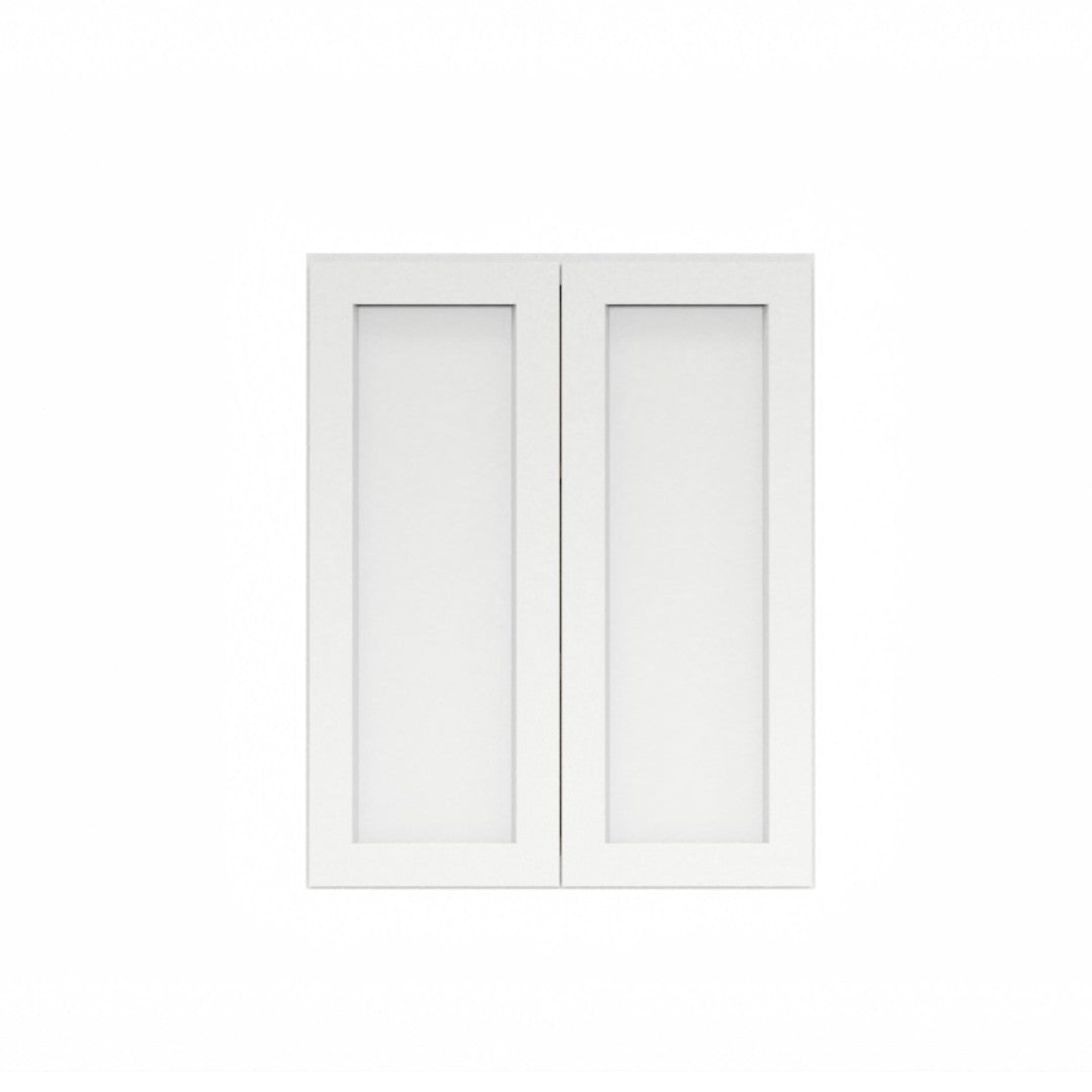 Clearance White Shaker Wall Cabinets 30" Tall - Double Door