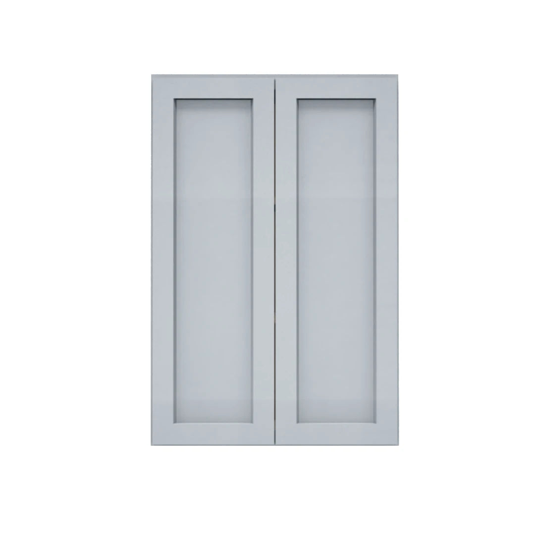 Clearance Gray Shaker Wall Cabinets 36" Tall - Double Door
