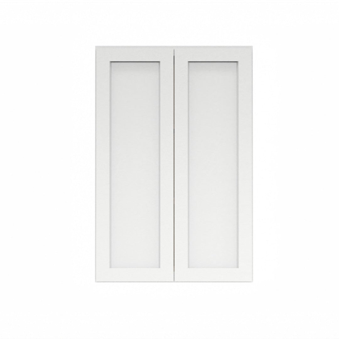 Clearance White Shaker Wall Cabinets 36" Tall - Double Door