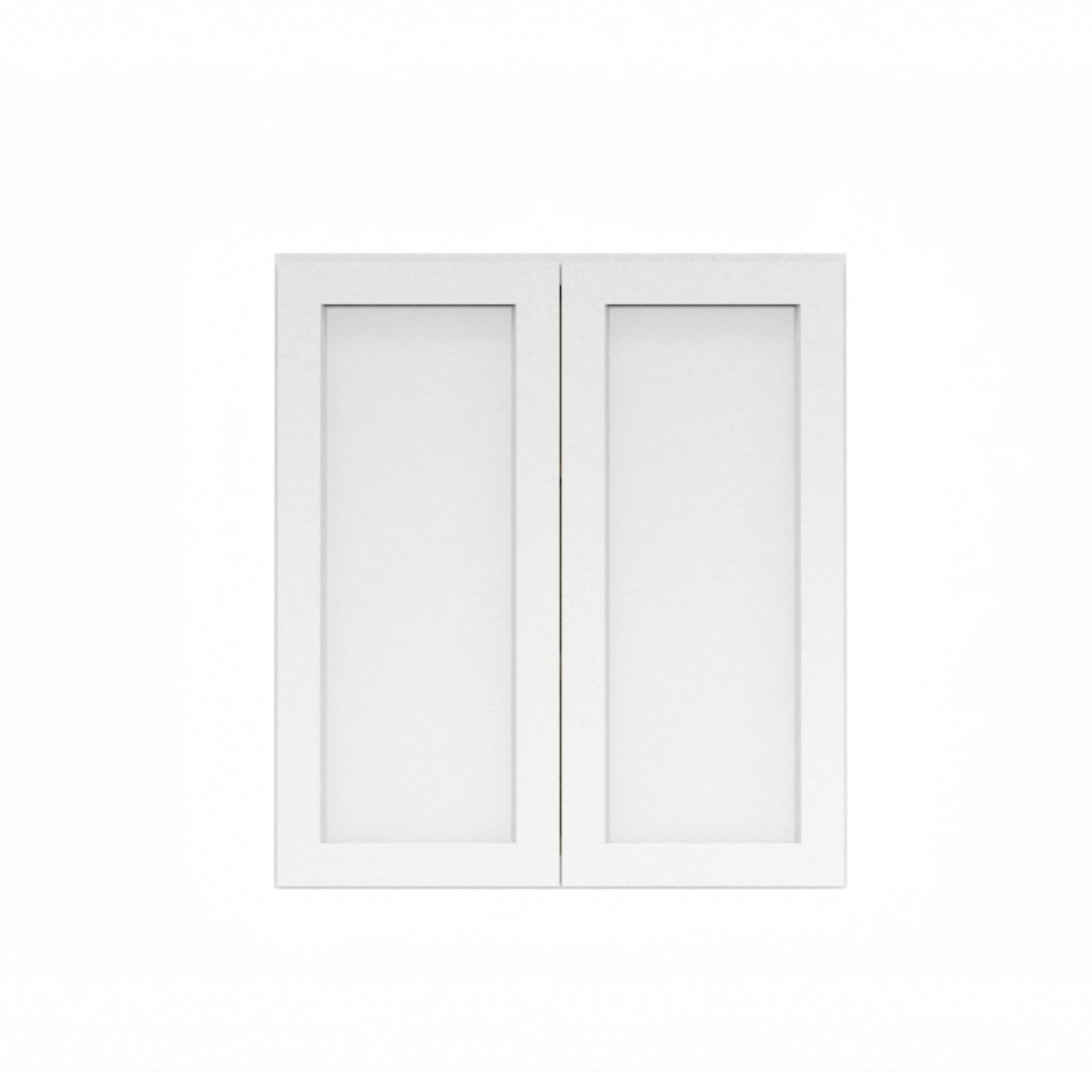 Clearance White Shaker Wall Cabinets 30" Tall - Double Door
