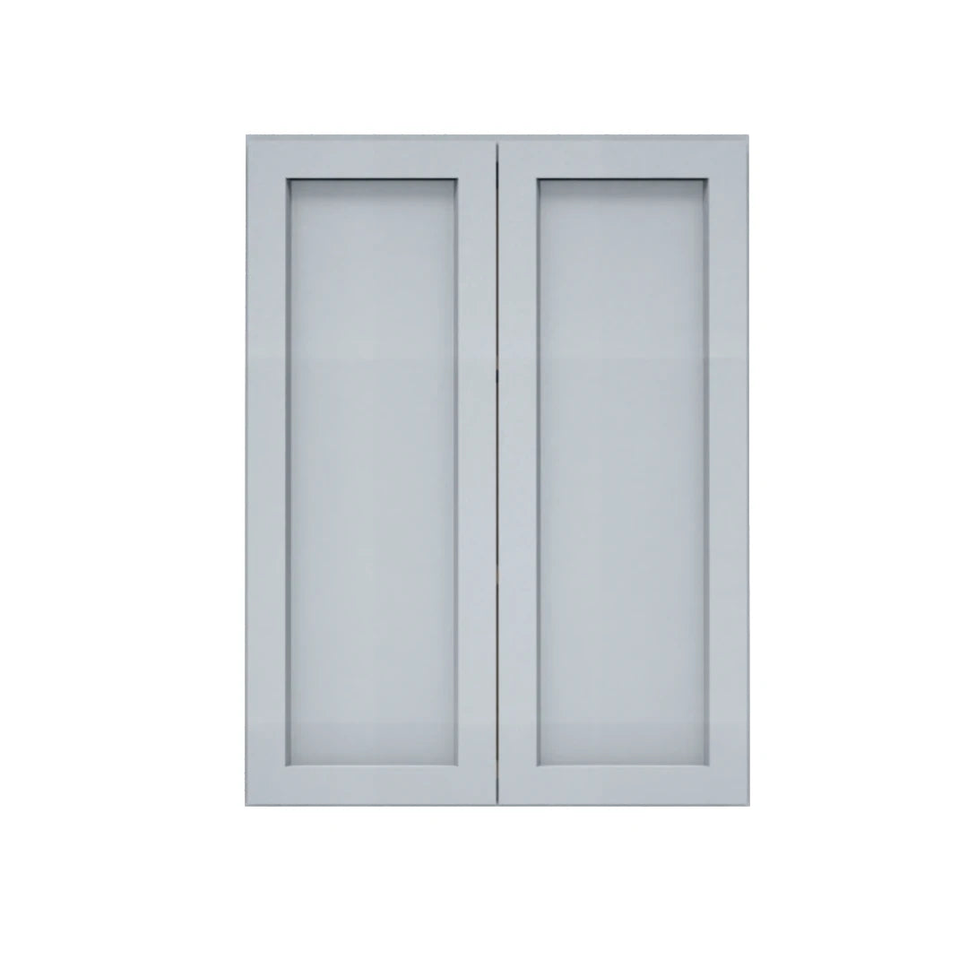 Clearance Gray Shaker Wall Cabinets 36" Tall - Double Door